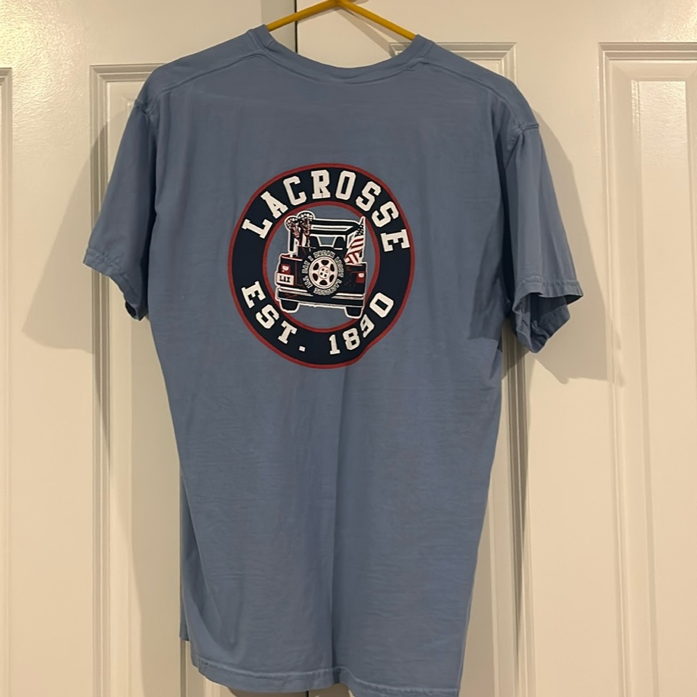 Lacrosse T-Shirt COMFORT COLORS Blue Medium